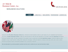 Tablet Screenshot of aplusmailcenter.com